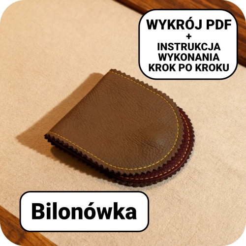 Wzór PDF na skórzaną bilonówkę krok po kroku